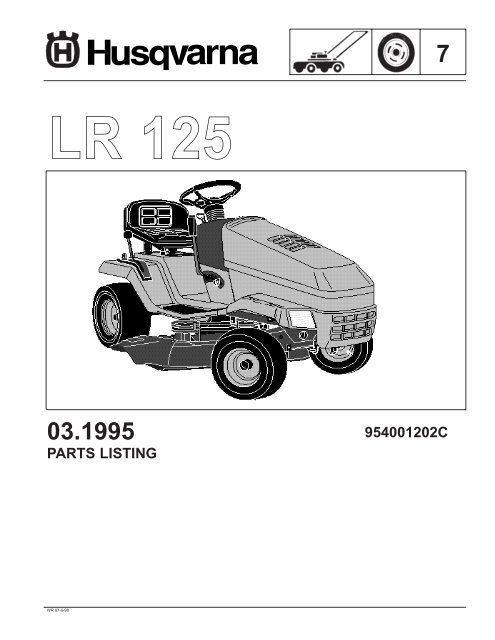Husqvarna LR 125 954001202C 1995 03