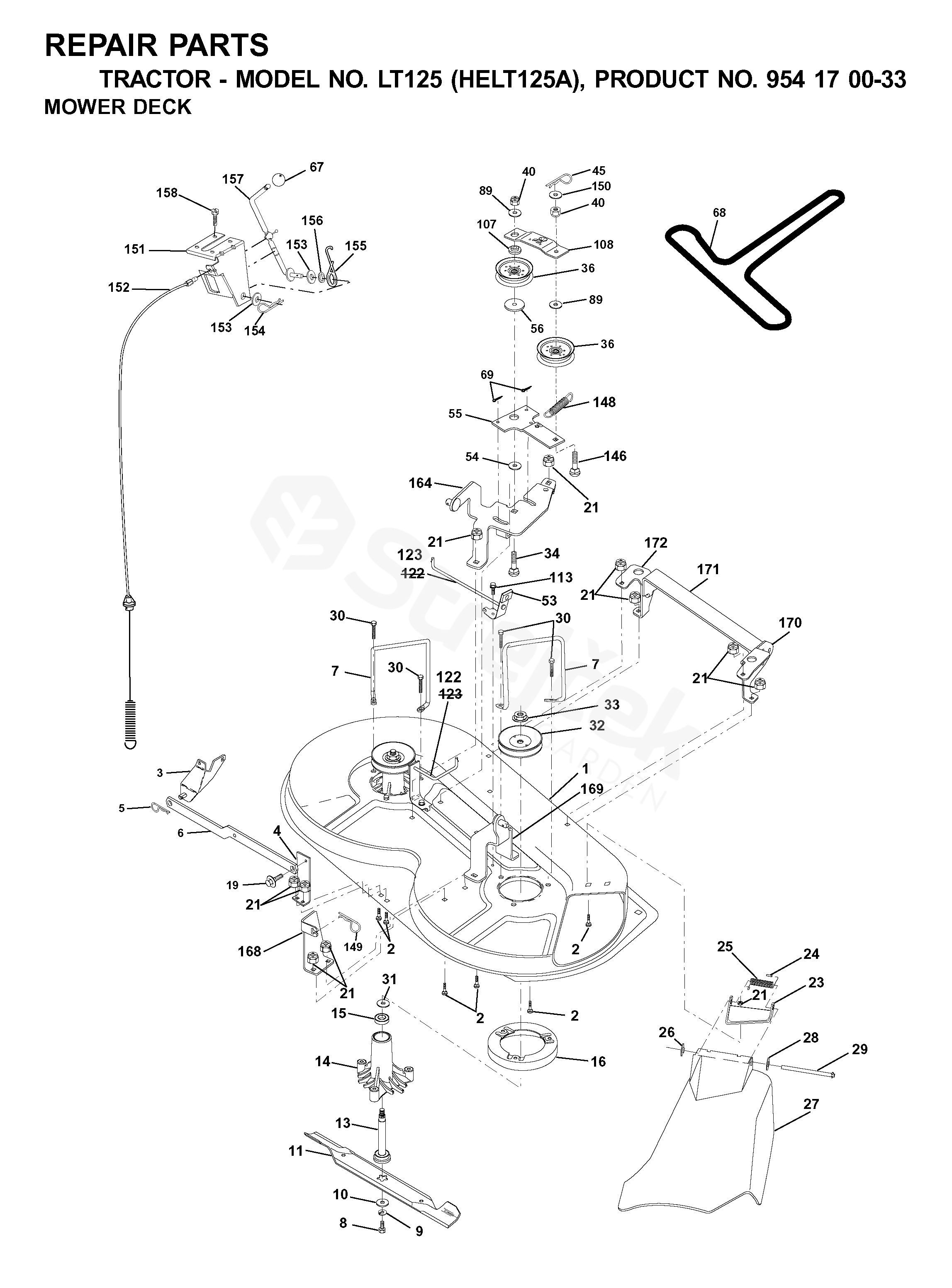 Husqvarna LT 125 HELT 125A 954170033 2001 01