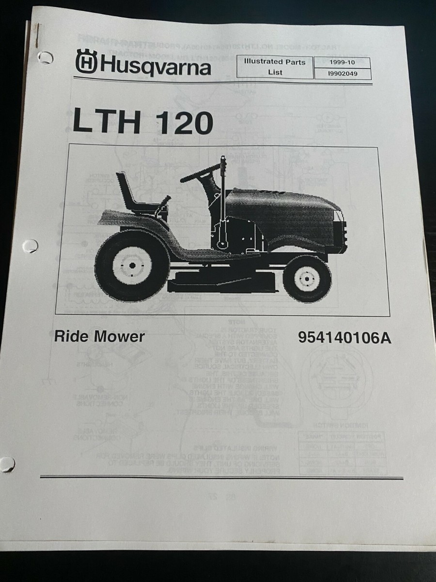 Husqvarna LTH 120 954140106A 1999 10