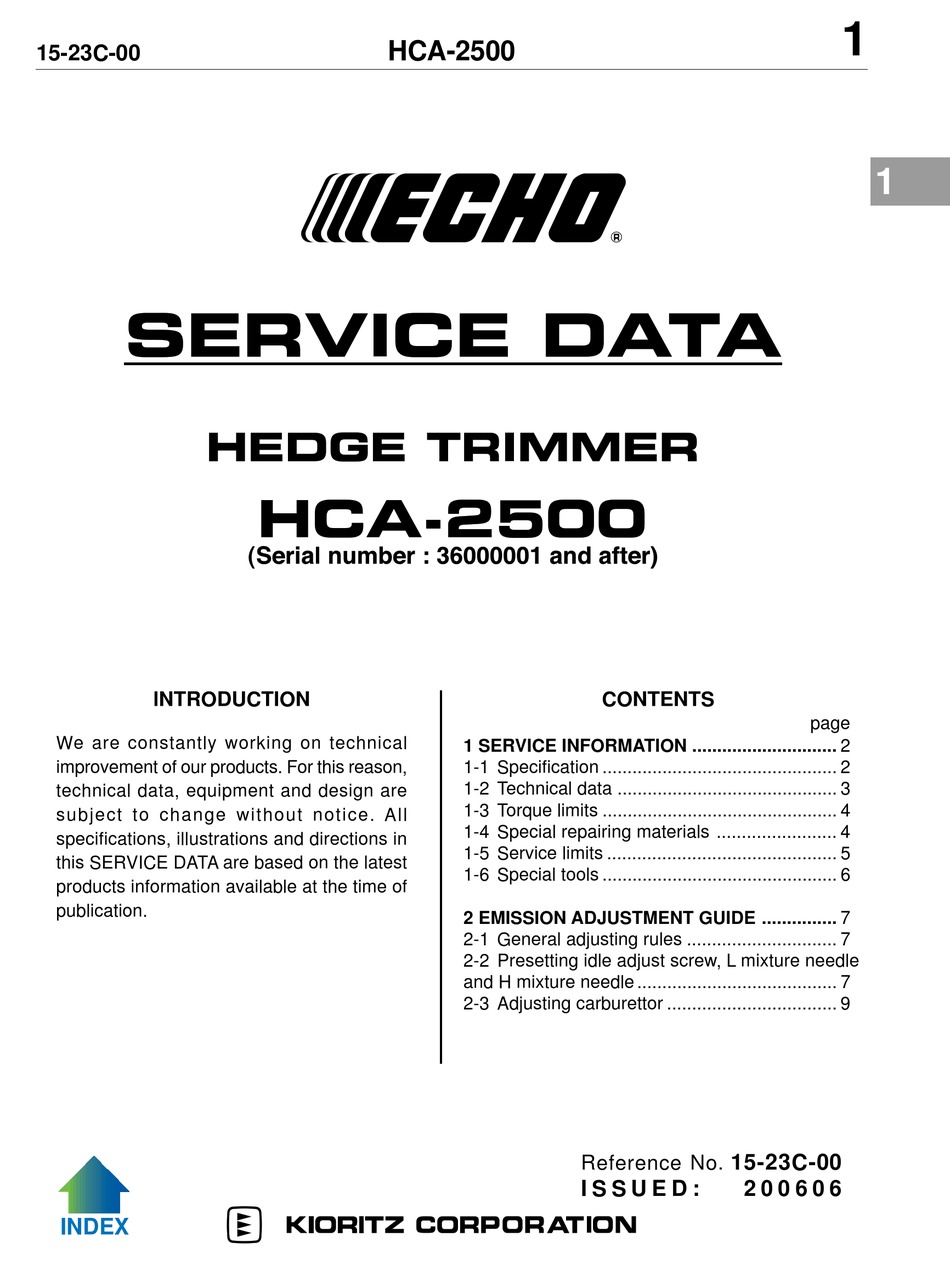 Echo HCA2500 36