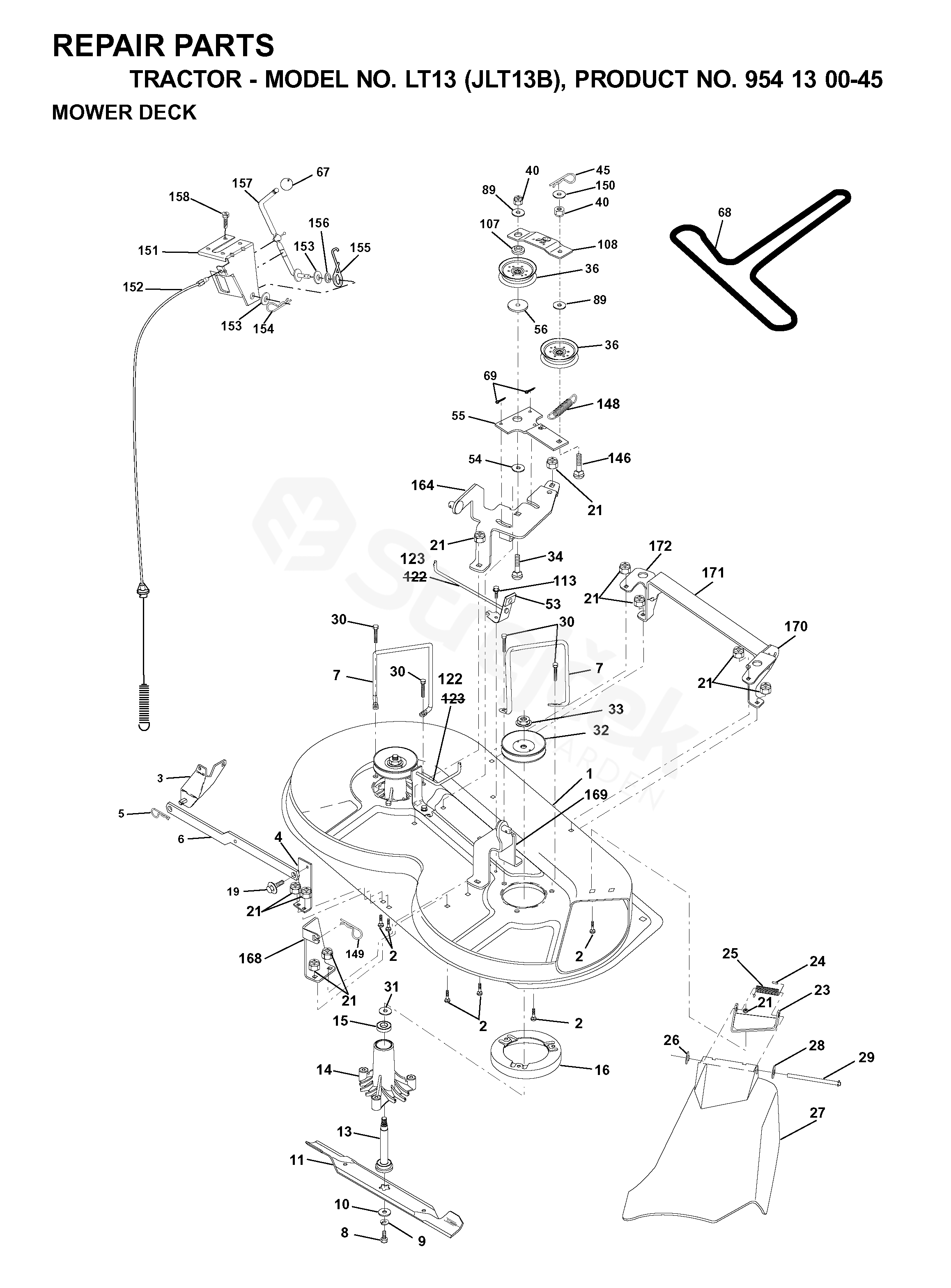 Jonsered LT13-JLT13B-954130045-2001-02