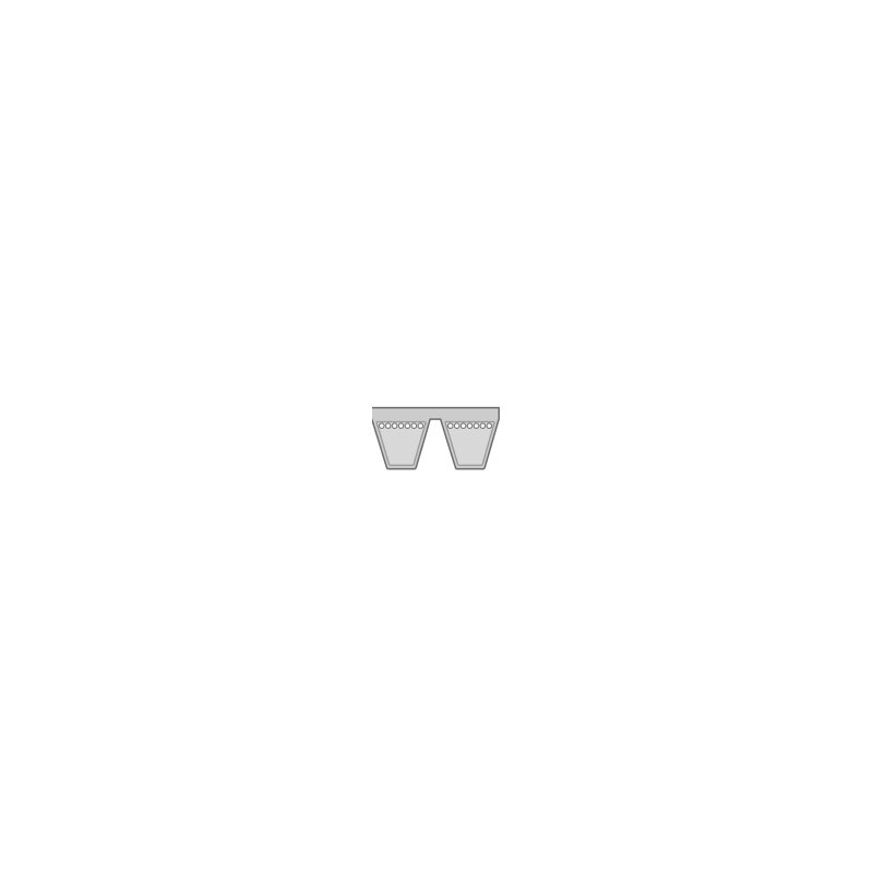 COURROIE TRAPEZOIDALE DOUBLE OPTIBELT GREEN GARDEN LG2001839 - KUBOTA K5700-34710 - K5700-34711 - K5700-34712
