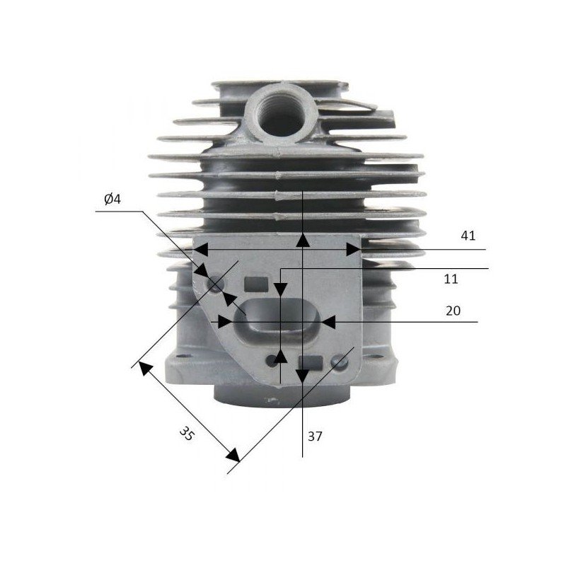 KIT CYLINDRE PISTON DEBROUSAILLEUSE MCCULLOCH  501424315 -   501 42 43-15- DIAMETRE 36MM