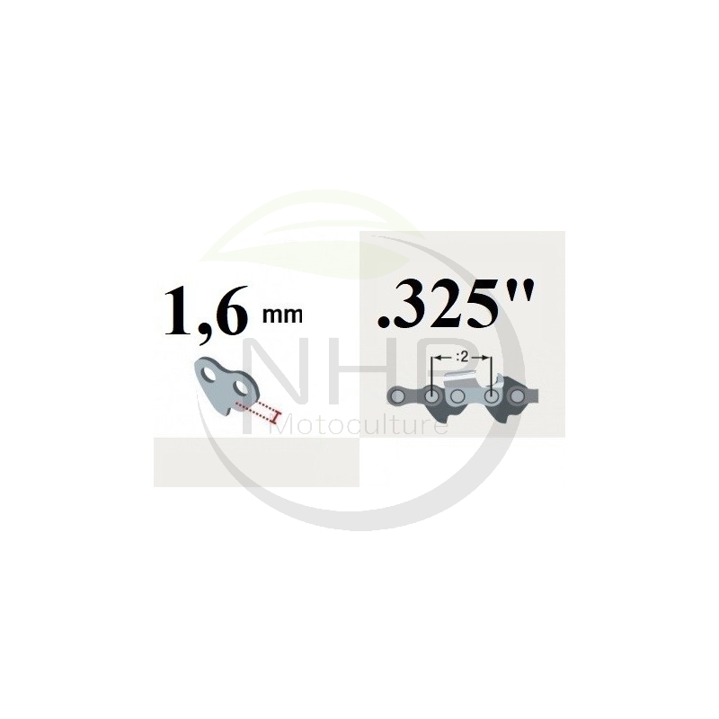 GUIDE CHAINE TRONCONNEUSE STIHL MS390 - MS391 - 45CM - .325 - 1,60 MM - 0.063 - 74 MAILLONS