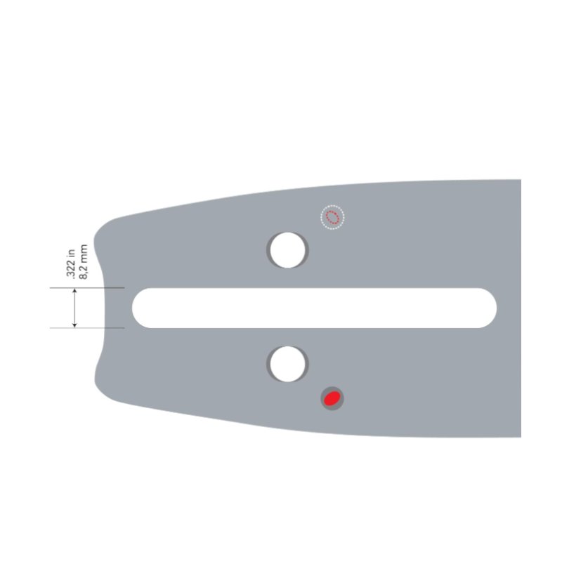 GUIDE CHAINE TRONCONNEUSE OREGON 188VXLHK095 - 45CM - PAS 3/8 - JAUGE 0.058 -  1,5MM - 64 MAILLONS - 64 ENTRAINEURS