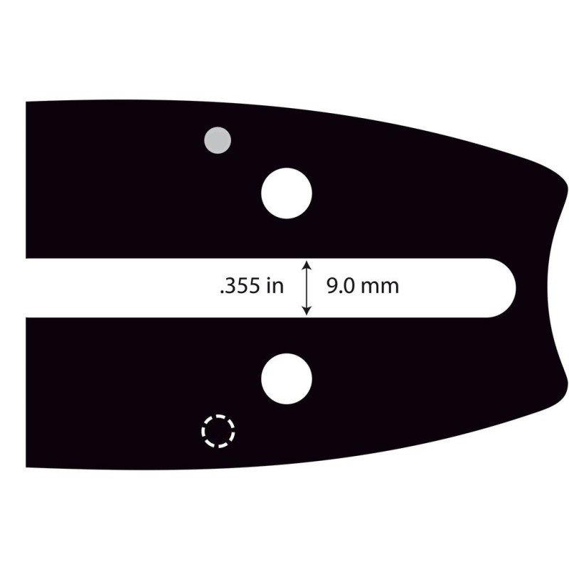 GUIDE CHAINE TRONCONNEUSE OREGON 308RNDD009 - 76CM - 30" - PAS 3/8 - JAUGE 1,50 MM - .058 - 102 MAILLONS