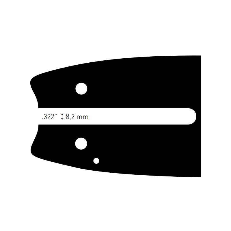 GUIDE CHAINE TRONCONNEUSE 25 CM - 10" - 1/4" - JAUGE 1.1MM - 56 MAILLONS - STIHL 3005-008-3403 - 3005 008 3403 - 30050083403