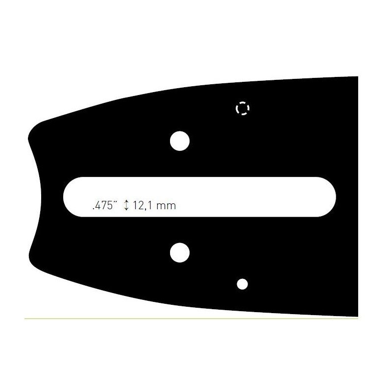 GUIDE CHAINE TRONCONNEUSE 50CM - 20" - PAS .325 - JAUGE 1.6 MM - .063 - 72 MAILLONS - 72 ENTRAINEURS