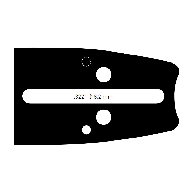 GUIDE CHAINE TRONCONNEUSE 45CM - 18" - PAS 325 - JAUGE 1.30 MM - 0.50 - 72 MAILLONS ENTRAINEURS - OREGON 180MLBK095