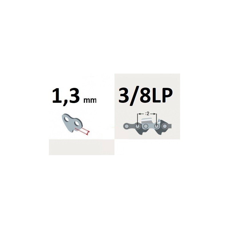 GUIDE DB GUARD 20CM OREGON 080SDEA041 - PAS 3/8LP - JAUGE 1.3MM - 33 MAILLONS - 33 ENTRAINEURS