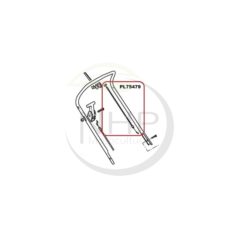 CABLE EMBRAYAGE SCARIFICATEUR STIGA - PILOT 88 - STAFOR 75479 - PL75479 - 118802302/0 - 1188023020