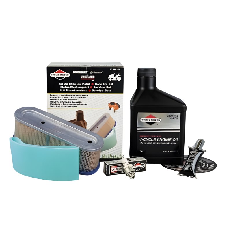 KIT ENTRETIEN MOTEUR BRIGGS ET STRATTON 998101 - KIT ENTRETIEN SERIE 25/28 11/12CV LATÉRAL-FILTRE A AIR - BOUGIE - BIDON HUILE