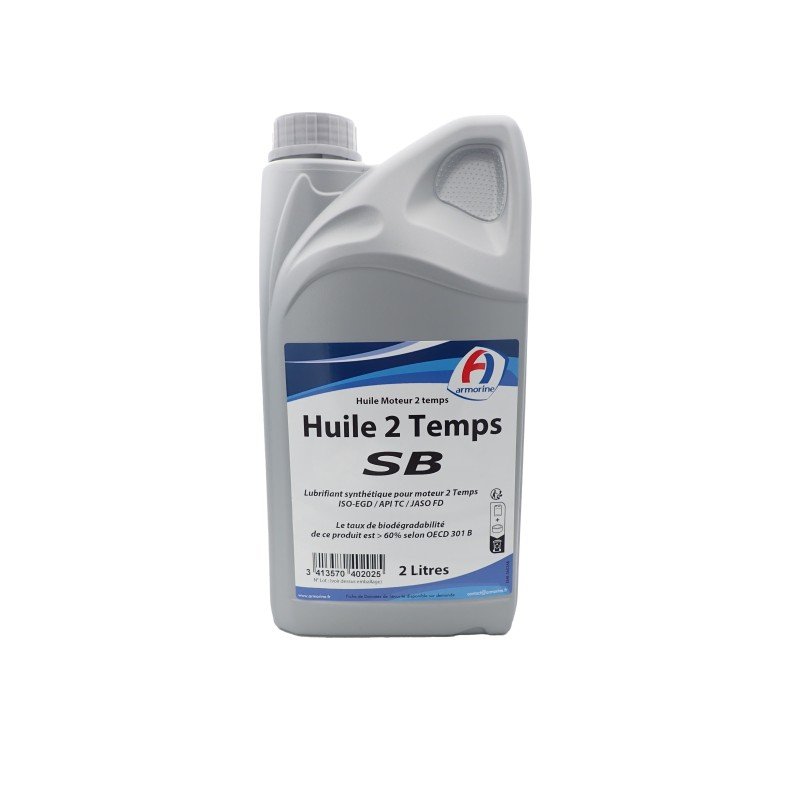 BIDON HUILE SYNTHETIQUE ARMORINE BIODEGRADABLE MOTEUR 2 TEMPS - 2 LITRE