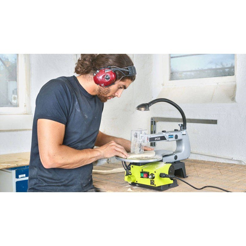 SCIE A CHANTOURNER - 125 W - MOTEUR A INDUCTION - RYOBI - RSW1240G