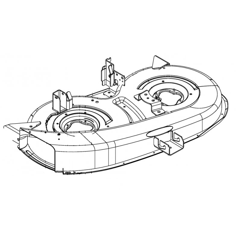 PLATEAU DE COUPE JAUNE TRACTEUR TONDEUSE MTD - CUB CADET 683-04264 - 68304264 - 683-04264CCY - 68304264CCY