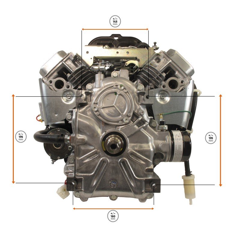 MOTEUR AXE VERTICAL 25,4 x 80MM - 21,7 HP - 2 CYLINDRES - BRIGGS ET STRATTON 40N8770071B5 - 40N877-0071-B5