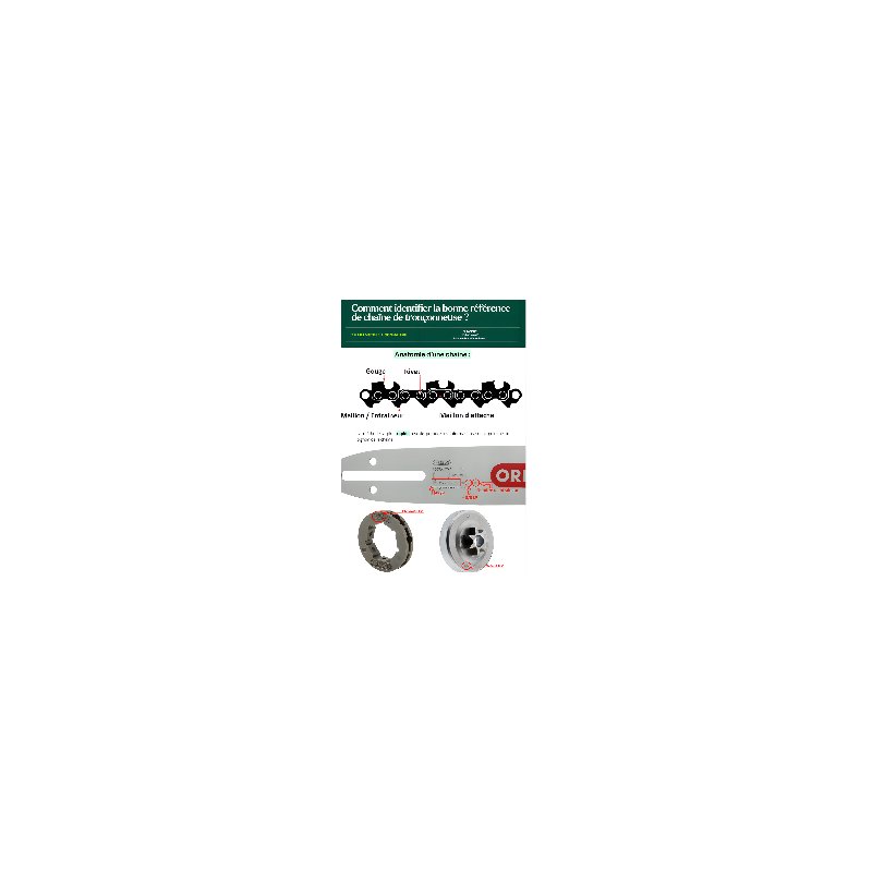 CHAINE TRONCONNEUSE - OREGON - 80TXL059E - .325" - 1.1 - 59 MAILLONS - 59 ENTRAINEURS