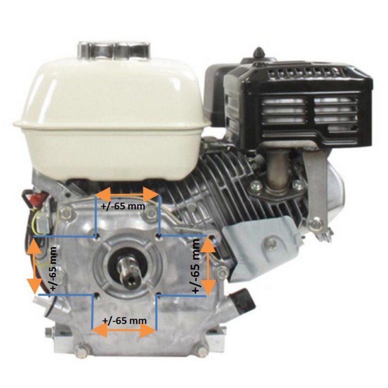 MOTEUR COMPLET HONDA GX200 - A AXE HORIZONTAL - 3.5 CV - 200 CM3 - VILEBREQUIN 58.5 MM - DIAMETRE 19.05 MM