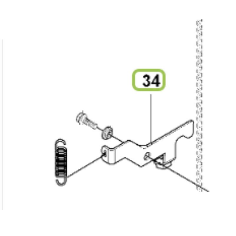 LEVIER DE FREIN A MAIN AUTOPORTEE HUSQVARNA 504628701 - 5046287-01 - 504 62 87-01