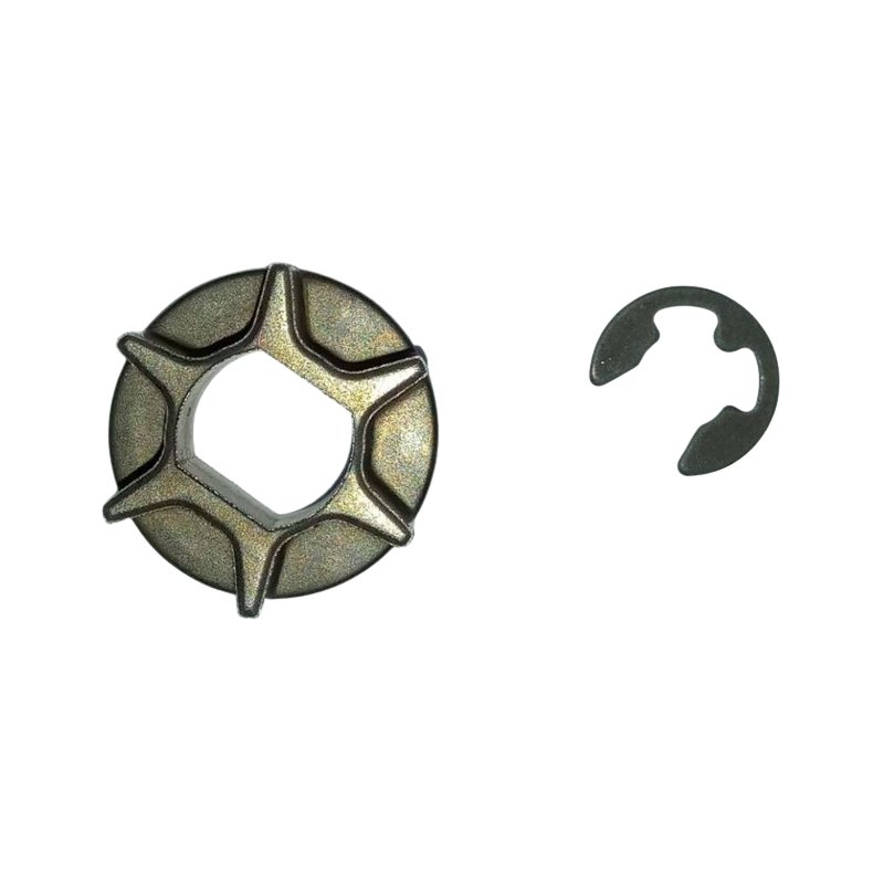 JEU PIGNON + CIRCLIP TRONCONNEUSE 1/4" - 6 DENTS STIHL GA010072600 - GA01-007-2600 - GA01 007 2600 - GTA26