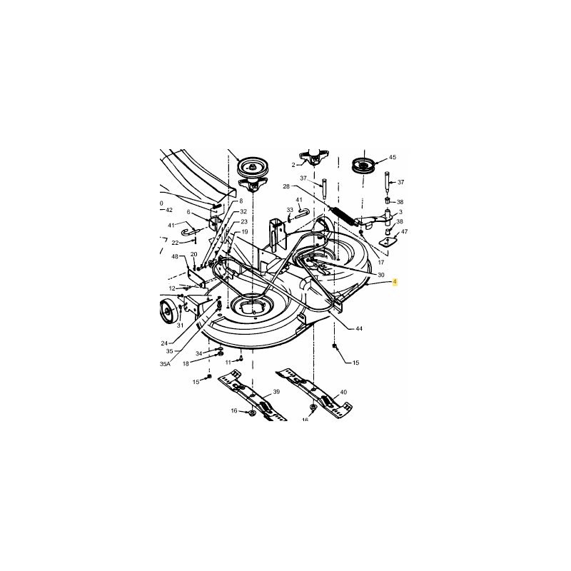 CARTER DE COUPE 105CM MTD 683-04059C-S - 683-04059637 - 683-04059650 - 683-04059ARG - 683-04059ARM - 683-04059A-S - 683-04059ASA
