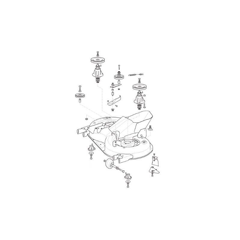 CARTER DE COUPE COMPLET MP84C GGP - CASTELGARDEN - STIGA - ALPINA - MOUNTFIELD 382565108/0