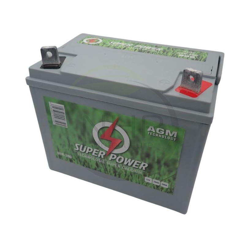 BATTERIE TRACTEUR TONDEUSE HUSQVARNA - JONSERED 506788801 - 5067888-01 - 12 VOLT - 24AH - U1R9 - U1-R9