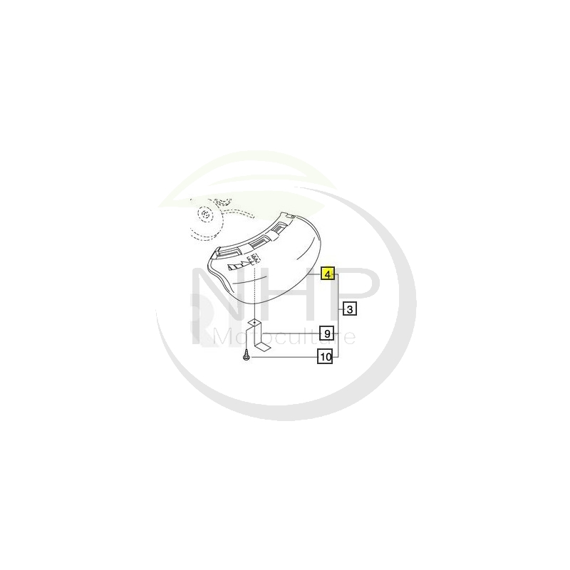 PROTECTEUR FIL ECHO - SHINDAIWA C550000082 - C550-000082 - C550000080 - C550-000080