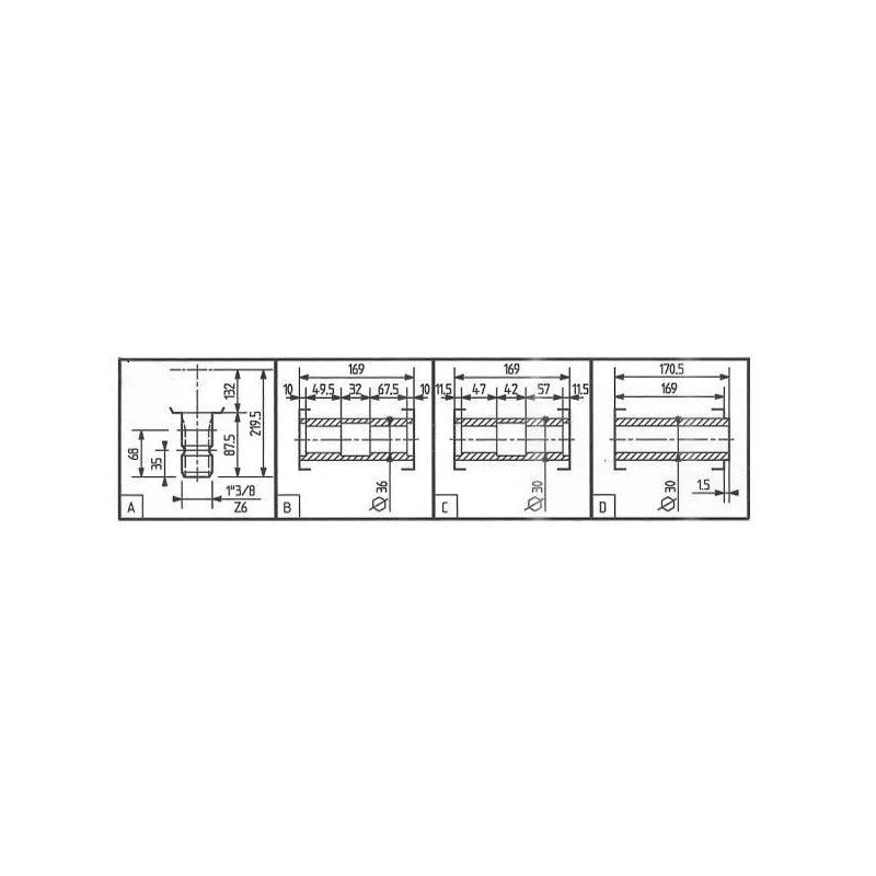 RENVOI D'ANGLE - BOITIER DE TRANSMISSION COMER 281864 - T-281B - 1,46:1 - 1:1.46