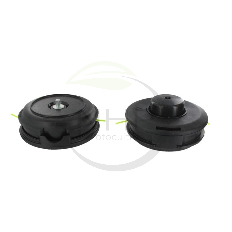 TETE NYLON DEBROUSSAILLEUSE SEMI AUTOMATIQUE TAP-N-GO - M8 x 125 MALE - PAS A GAUCHE - TECOMEC