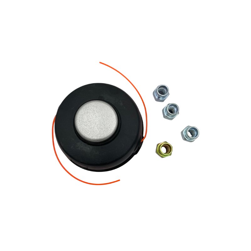 TETE NYLON UNIVERSELLE - BOUTON ALU - DEBROUSAILLEUSE AVEC ADAPTATEURS - COMPATIBLE HUSQVARNA T45 - T-45