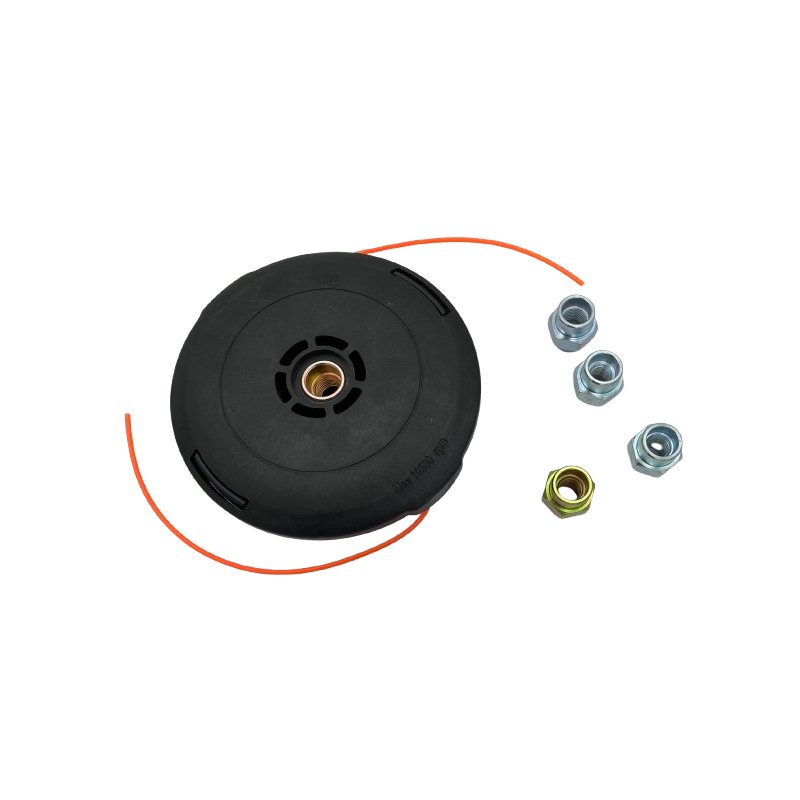 TETE NYLON UNIVERSELLE - BOUTON ALU - DEBROUSAILLEUSE AVEC ADAPTATEURS - COMPATIBLE HUSQVARNA T45 - T-45